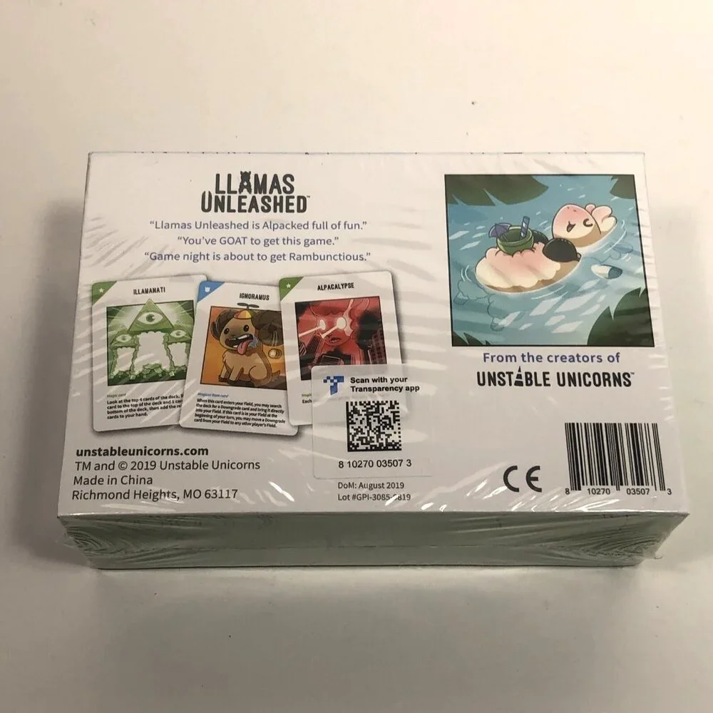 NEW Llamas Unleashed Card Game An Unstable Unicorns Game Alpacked Full of Fun